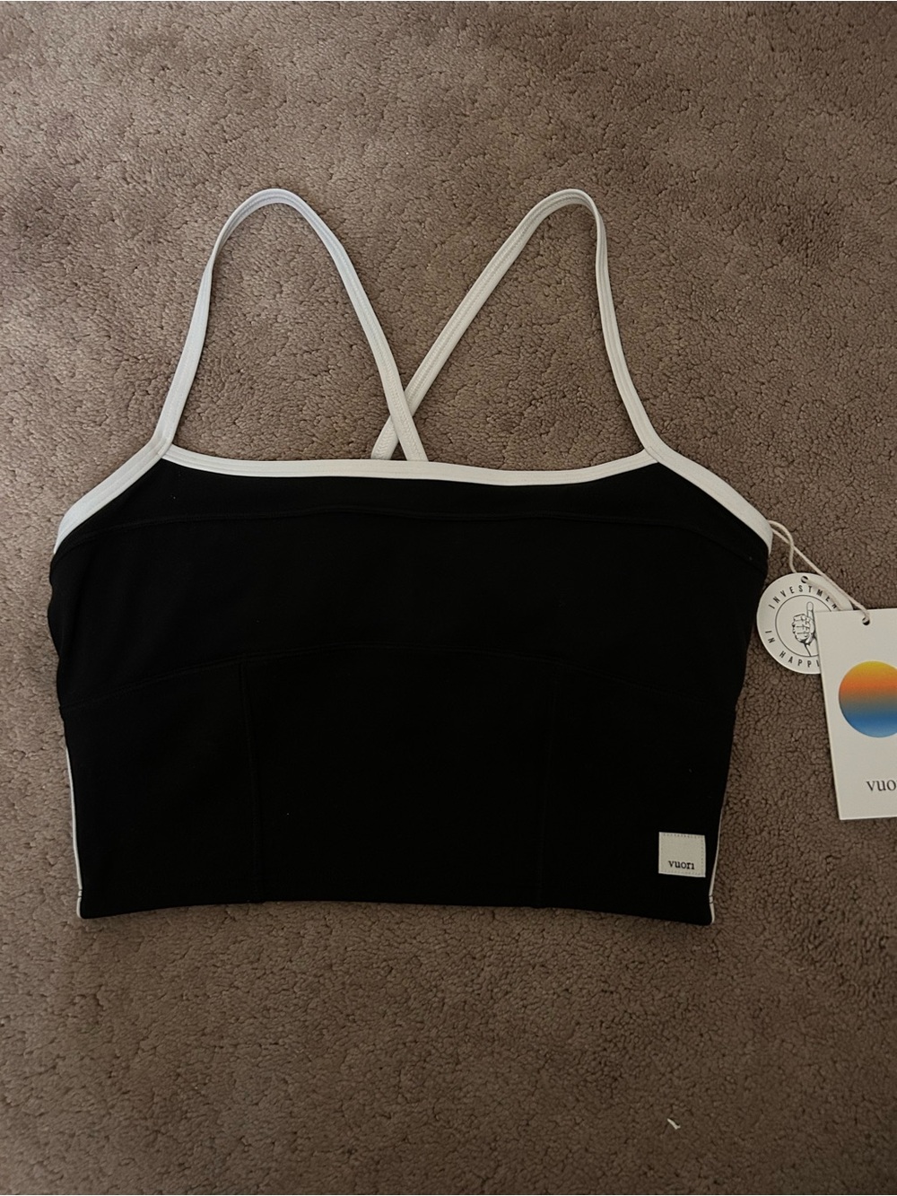 Vuori Black All the Feel Corset Tank - Picture 2 of 4